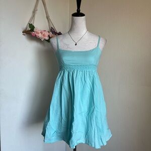 Mossimo Supply Co. Aqua Blue Babydoll Top size small